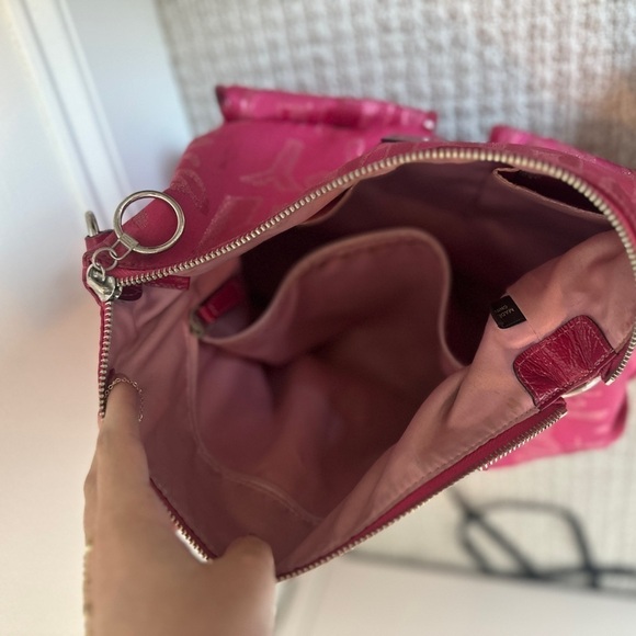 Glam Hot Pink Coach x Poppy Tote Purse - Picture 4 of 7